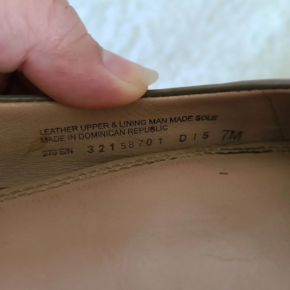 Tory Burch Lowell‎ Logo Leather Ballet Flats sz 7